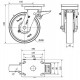 Rueda giratoria freno extrafuerte HLB-TA 1250kg 200ø ALEX