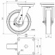 Rueda giratoria extrafuerte nylon HLB-FT 1250kg 250ø bolas ALEX