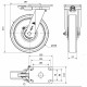 Rueda giratoria freno extrafuerte HLB-FT 1100kg 250ø ALEX