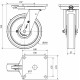 Rueda giratoria freno extrafuerte HLB-FT 1250kg 250ø ALEX