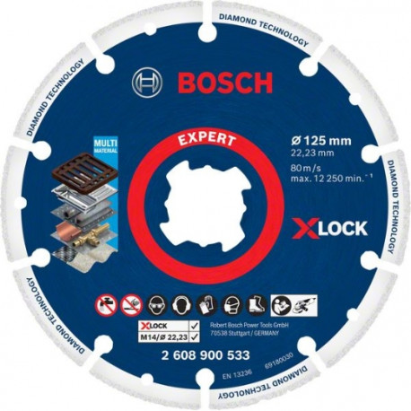 Disco de corte Expert Diamond Metal Wheel X-Lock 125x22,23mm BOSCH -  Ferretería Campollano