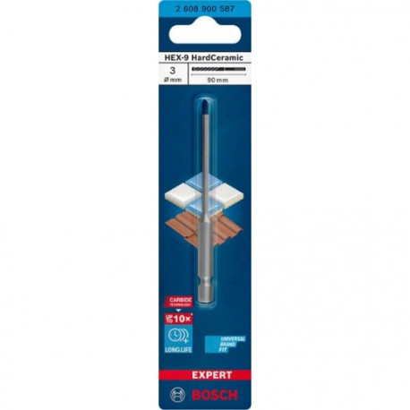 Punta estrella Expert hex-9 hardceramic: 3 x 90 BOSCH