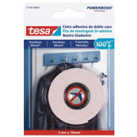 Cinta adhesiva doble cara Powerbond 5mx19mm azulejos TESA