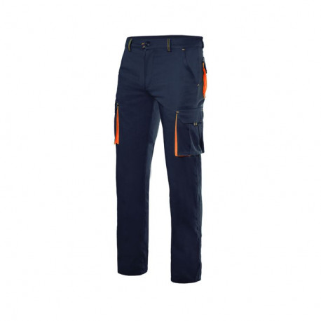 Pantalon stretch multibosillos 103024S 0-16 negro/naranja VELILLA