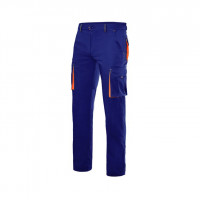 Pantalon stretch multibosillos 103024S 61-16 navy/naranja VELILLA