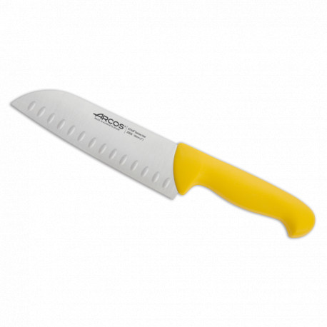 Cuchillo santoku amarillo alveolos 180 mm Serie 2900 (6 unidades) ARCOS