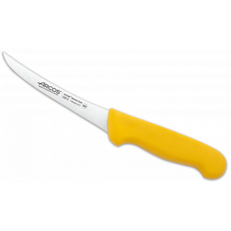 Cuchillo deshuesador amarillo curvo 140 mm Serie 2900 (6 unidades) ARCOS