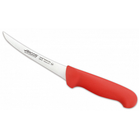 Cuchillo deshuesador rojo curvo 140 mm Serie 2900 (6 unidades) ARCOS