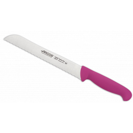 Cuchillo panero fucsia perlado 200 mm Serie 2900 (6 unidades) ARCOS