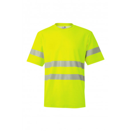 Camiseta algodón alta visibilidad 305508 19 amarillo fluor VELILLA