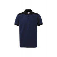 Polo stretch bicolor manga corta 105519S 61-00 navy/negro VELILLA