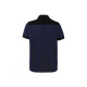 Polo stretch bicolor manga corta 105519S 61-00 navy/negro VELILLA