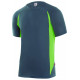 Camiseta tecnica bicolor 105501 gris/verde lima VELILLA