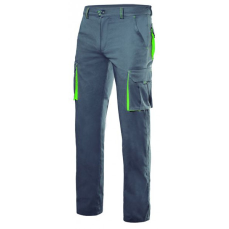 Pantalon stretch multibosillos 103024S 8-25 gris/lima VELILLA