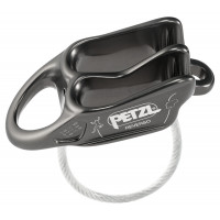 Asegurador descensor polivalente gris PETZL