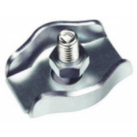 Sujetacable plano simple ø 4mm cincado (20 unidades) 