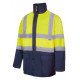 Parka 4 en1 alta visibilidad 306003-01/20 azul/amarillo fluo VELILLA