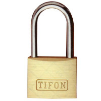 Candado laton Tifon TF25 m/llave a/largo IFAM