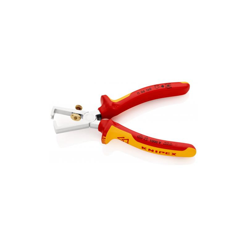 KNIPEX Herramientas - Alicates de punta larga con cortador, multicomponente  (2612200), multicolor, 8 pulgadas