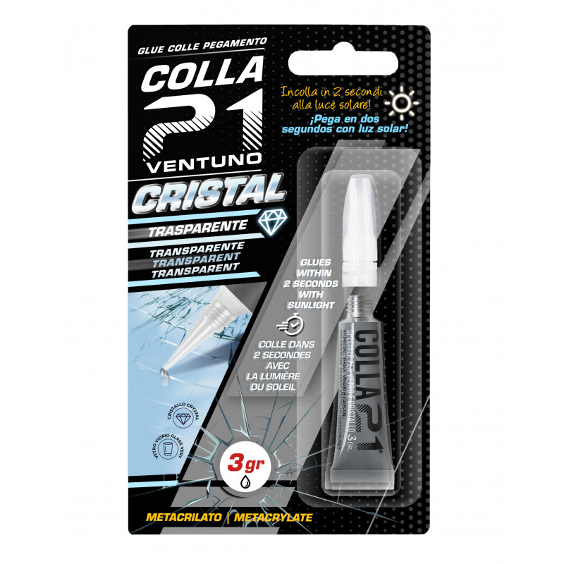 Pegamento cristal tubo 3 grs. blister COLLA - Ferretería Campollano