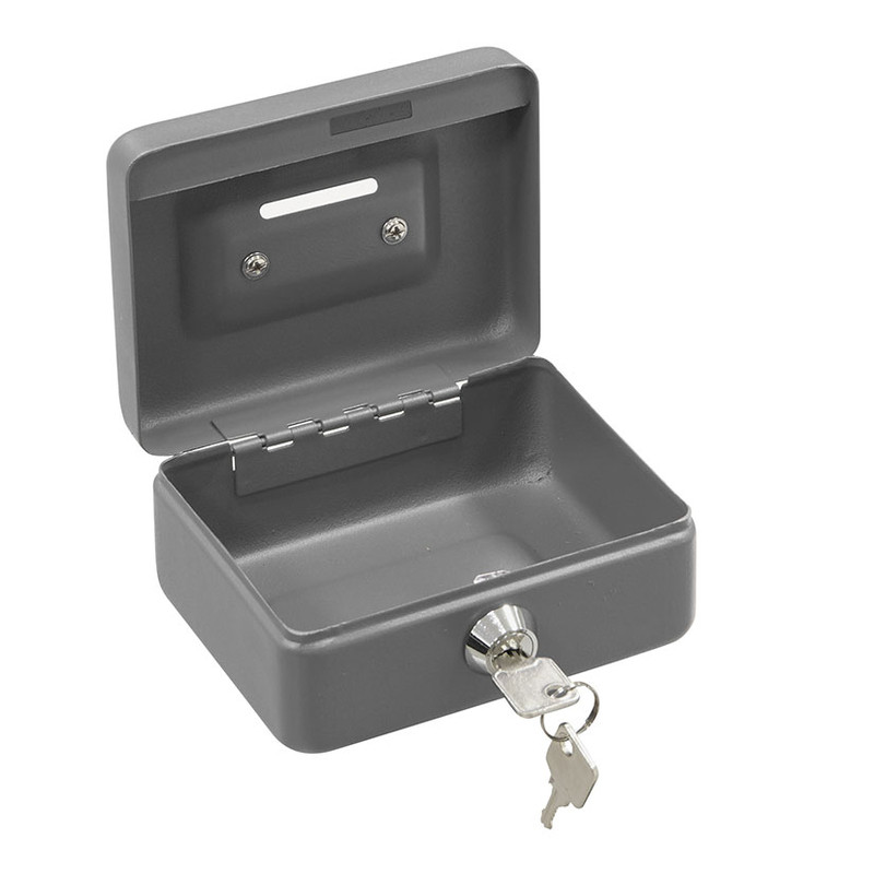 Hucha de Metal con forma de caja fuerte con llave : : Hogar y  cocina