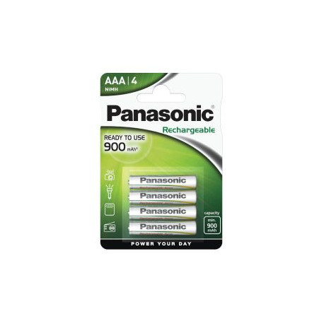 Pila recargable AAA 900mah hhr-4xxe ( bl- 4unds. ) PANASONIC