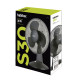 Ventilador sobremesa S30 3 velocidades 30w negro HABITEX