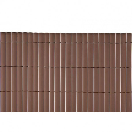 Cañizo PVC caña entera marron 1,5X5 m NOVAGARDEN