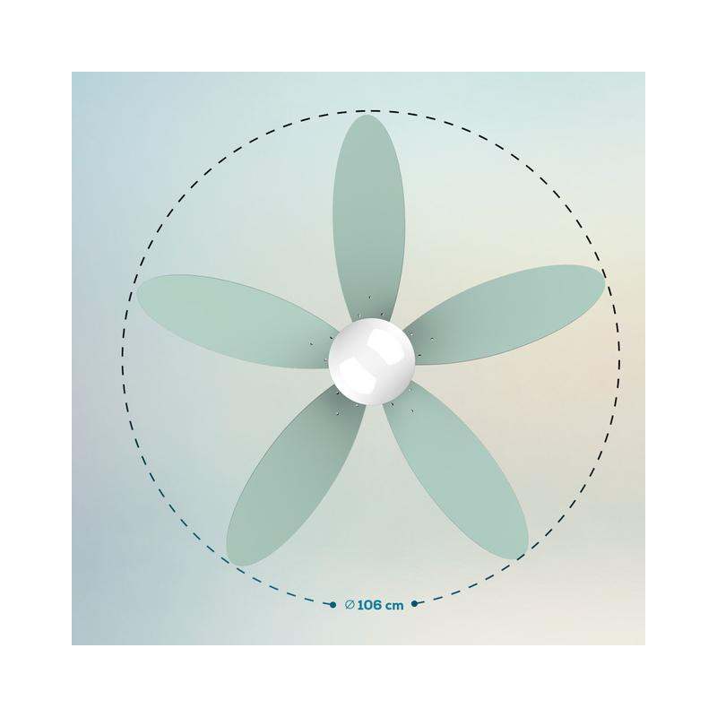 Cecotec EnergySilence Aero 4260 Mint Ventilador de Techo con Luz y Mando  40W Verde Menta, PcCompone