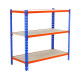 Estanteria maderclick 3/400 1000x900x400 azul/naranja/madera SIMONCLICK