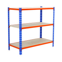 Estanteria maderclick 3/500 1000x900x500 azul/naranja/madera SIMONCLICK