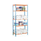 Estanteria maderclick 5/300 1800x900x300 azul/naranja/madera SIMONCLICK