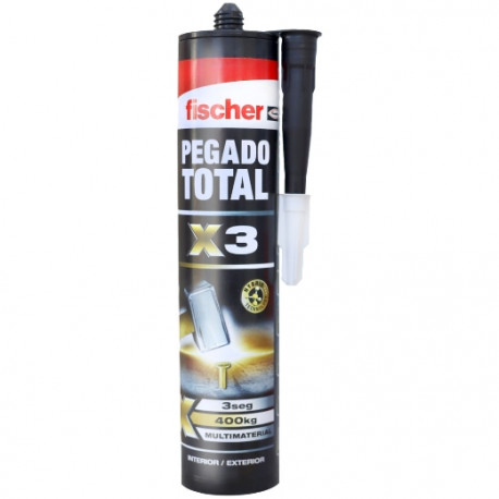 Adhesivo Pegado Total X3 cartucho 290ml FISCHER