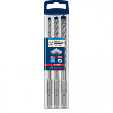 Set 3 unidades EXPERT SDS plus-7x: 6; 8; 10mm BOSCH