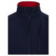 Cazadora Soft shell bicolor 106004-61/12 azul navy/rojo VELILLA