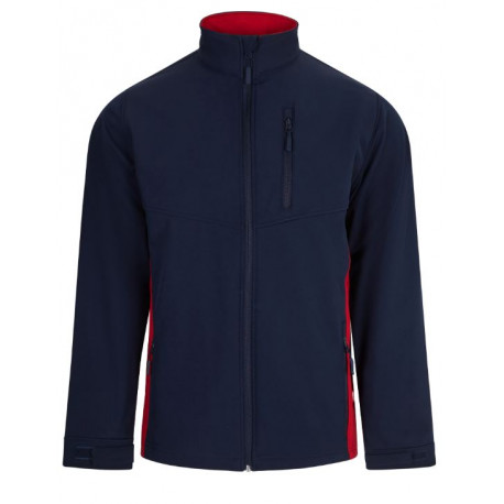 Cazadora Soft shell bicolor 106004-61/12 azul navy/rojo VELILLA