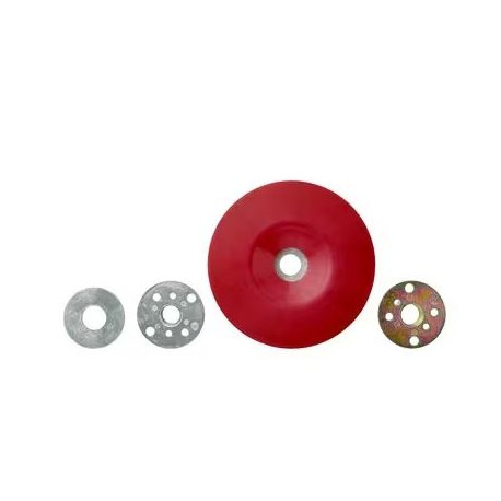 Plato soporte discos fibra 115mm rojo blando 3M