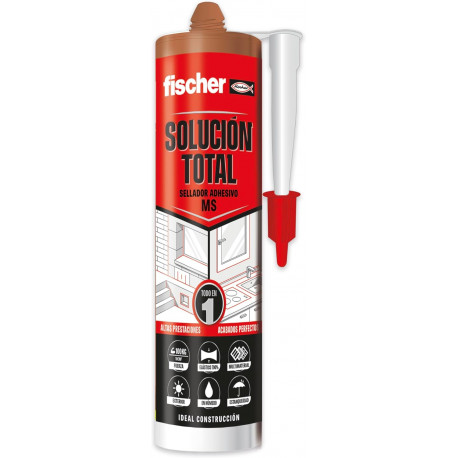 Sellador MS solucion total 290ml marron FISCHER