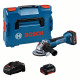 Amoladora GWS 18V-10 P(125MM)+2x5Ah+GAL1880CV+LB BOSCH