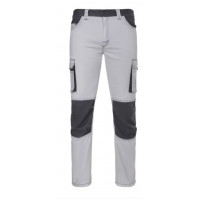 Pantalon stretch bicolor 103031S-07/08 blanco/gris VELILLA