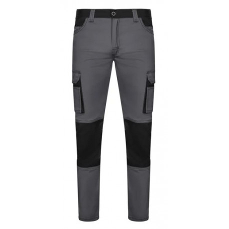 Pantalon stretch bicolor 103031S-08/00 gris/negro VELILLA