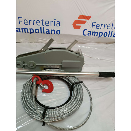 Polipasto manual de cable SWL1600K+ 20mt cable SINEX