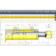 Cilindro hidraulico de doble efecto 703-150 carrera 150 mm CICROSA