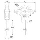 Polea tendedero inox 212 torno AMIG