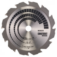 Hoja de sierra circular Construct Wood h 190x20-12 BOSCH