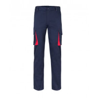 Pantalon stretch multibosillos 103024S 61-12 navy/rojo VELILLA