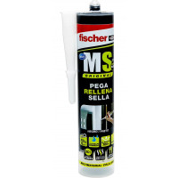 Sellador adhesivo MS Plus negro 300ml FISCHER