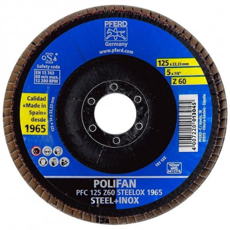 Disco polifan PFC 125 mm Z60 steelox 1965 PFERD
