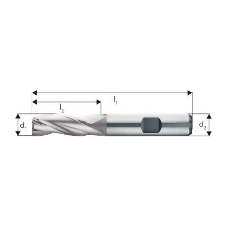 FRESA DE DISCO DE 3 CORTES DIN 844 K HSSE 6,00MM             FORUM