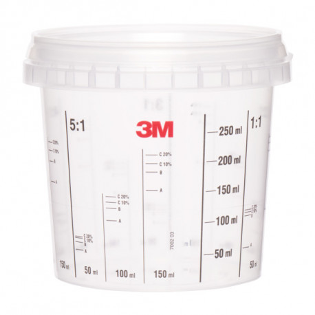 VASO MEZCLA ESCALADO RIGIDO SIN TAPA 365ML
